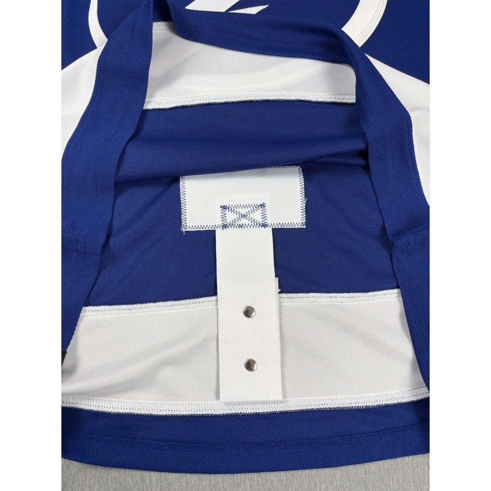 NWT Adidas Tampa Bay Lightning Authentic Hockey Jersey Fight Strap -Sz 52 ($250) - Picture 5 of 9